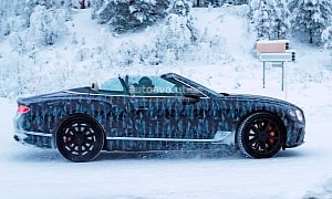 Spyshots: 2018 Bentley Continental GTC Enjoys Winter With The Top Down