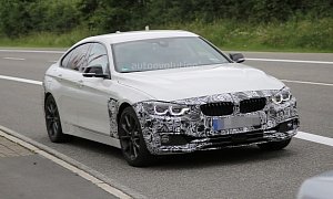 Spyshots: 2018 BMW 4 Series Gran Coupe Facelift Has 7 Series Headlights