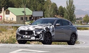 Spyshots: 2018 Maserati Levante GTS With V8 Power Tests Against BMW X5 M