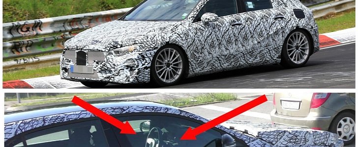 Spyshots: 2018 Mercedes A-Class Nurburgring Testing, Interior Detailed in Video
