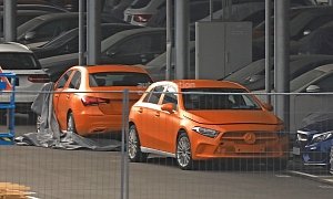Spyshots: 2018 Mercedes-Benz A-Class Hatch And Sedan Completely Uncovered