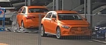 Spyshots: 2018 Mercedes-Benz A-Class Hatch And Sedan Completely Uncovered