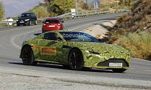 Spyshots: 2019 Aston Martin V8 Vantage Looks Like James Bond's DB10