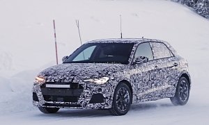 Spyshots: 2019 Audi A1 Caught Testing in the Snow, 250 HP S1 Rumored