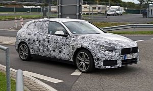 2019 BMW 1 Series Spied at Nurburgring, Gets Closer to Production
