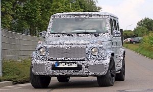 Spyshots: 2019 Mercedes-AMG G63 "Mule" Has Old G-Class Headlights and Taillights