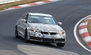 Spyshots: 2020 BMW M3 (G80) Uses Secret Three-Wheeler Mode in Nurburgring Test