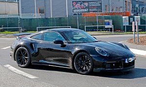 Spyshots: 2020 Porsche 911 Turbo Shows New Active Rear Wing on Nurburgring