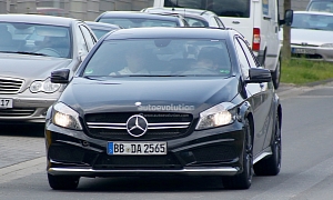 Spyshots: A45 AMG Black Series Being Prepped for Launch?
