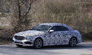 Spyshots: All-New Mercedes C-Class Cabriolet (A205) Gets AMG Line Body Kit <span>· UPDATED</span>