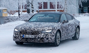 Spyshots: Audi A7 Facelift Winter Testing