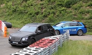 Spyshots: Bentley Bentayga SUV Challenges the Nurburgring and Breaks Down