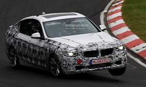 Spyshots: BMW 3-Series GT Lifts Wheel on Nurburgring