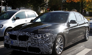 Spyshots: F10 BMW 5-Series LCI Facelift