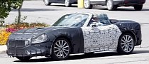 Spyshots: Fiat 124 Spider Testing with Production Body