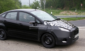 Spyshots: Ford Fiesta Sedan Facelift