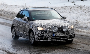Spyshots: Front Assist Will Be an Option on the Audi A1 Facelift