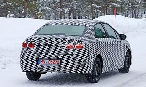 Spyshots: Future Citroen Compact Sedan Spotted During Winter Testing