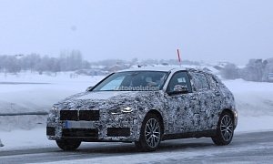 Spyshots: FWD BMW 1 Series Prototype Shows Production Headlights and Taillights