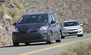 Spyshots: Hybrid Hyundai Prototypes Testing Together with Toyota Prius