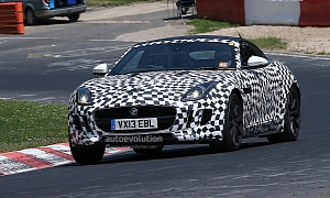 Spyshots: Jaguar F-Type Coupe Testing at Nurburgring