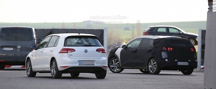 Kia Niro Spied Testing with VW Golf GTE