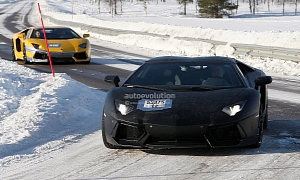 Spyshots: Lamborghini Aventador Roadster Spotted Before Geneva Debut