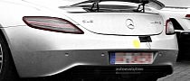 Spyshots: Mercedes-Benz SLS E-Cell Spotted in Silver