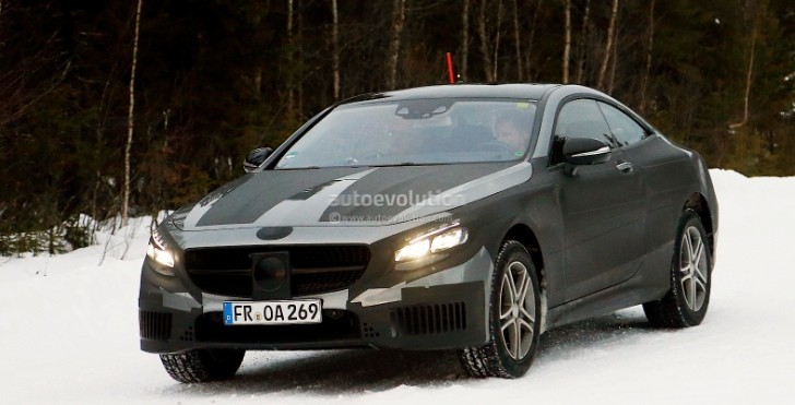 Mercedes S-Class Coupe Winter Testing