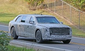 Spyshots: New Cadillac Presidential Limo "Beast 2.0" Gets Ready for Trump