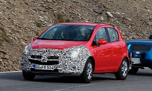 Spyshots: Opel Corsa Facelift to Get Adam Look