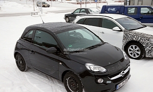 Spyshots: Opel / Vauxhall Adam Cabrio Winter Testing