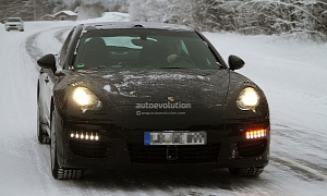 Spyshots: Porsche Panamera Facelift Winter Testing