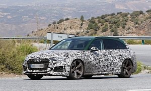 Spyshots: 2018 Audi RS4 Avant Sheds Camo, Puts on Sonoma Green