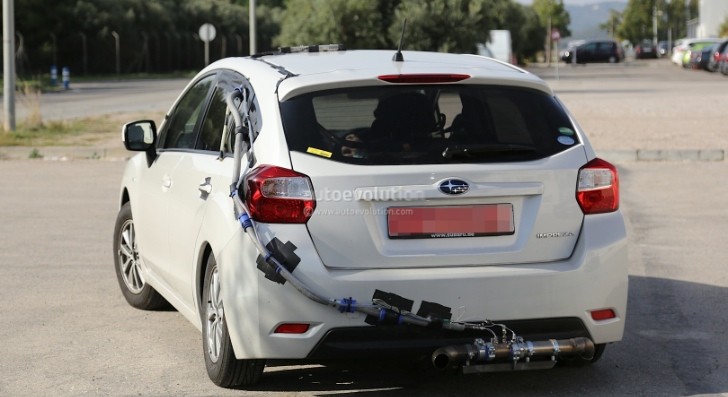 Spyshots: Subaru Impreza Engine Testing Mule
