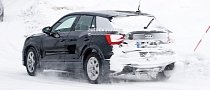 Spyshots: Undisguised 2019 Audi SQ2 Has Snow Camo and Four Tailpipes