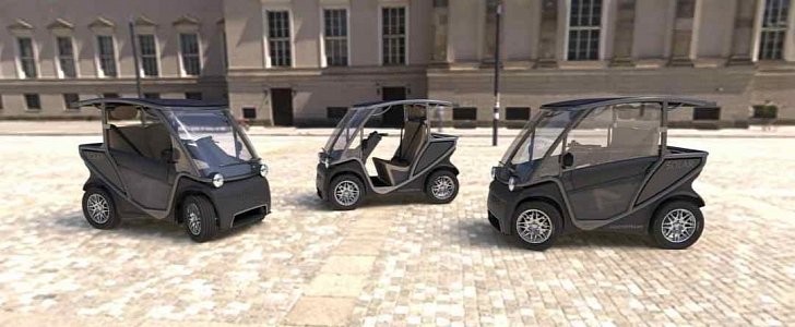 Squad Solar City cars now come with the option for doors and AC, making them more car-like