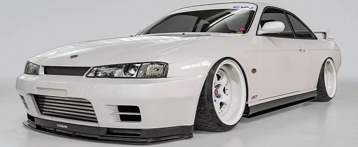 SqueakyClean Nissan S14 Has Slammed Looks and Blue Accents Also a GTR  Secret  autoevolution