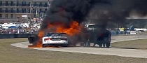 SRT Viper GT3-R Catches Fire at Sebring