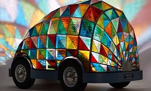 Stained Glass Driverless Sleeper Car: Falling Asleep at the Wheel