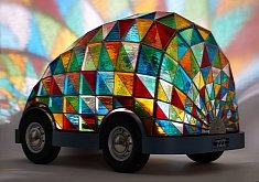 Stained Glass Driverless Sleeper Car: Falling Asleep at the Wheel