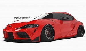 Stanced 2020 Toyota Supra Has Crazy Camber, Stretched Tires