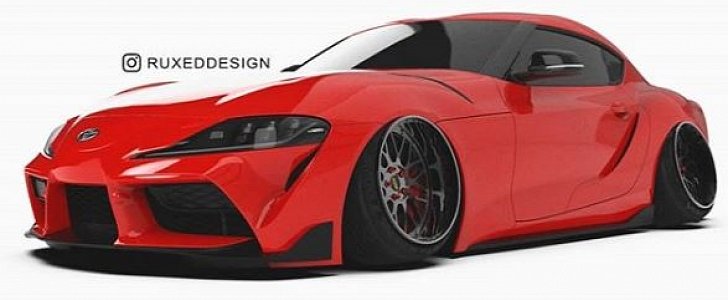 Stanced 2020 Toyota Supra Has Crazy Camber: rendering