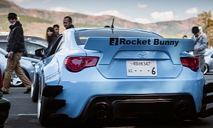 Stanced Baby Blue Toyota GT 86 Is a Head Turner
