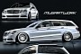 Stanced, Bagged Mercedes-Benz E-Class Turns Dope Estate in Virtual Pearl White