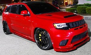 Stanced Jeep Grand Cherokee Trackhawk Is a First