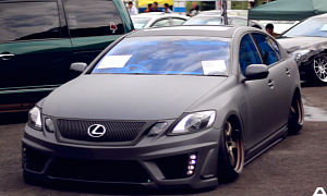 Stanced Lexus and Toyotas Gathered at Japanese Car Show