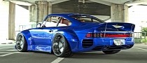 Stanced Porsche 959 Wears CGI Rauh-Welt Widebody to Deliver Cool Supercar Vibes