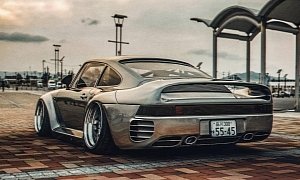 Stanced Porsche 959 Rendered, Has Mad Camber