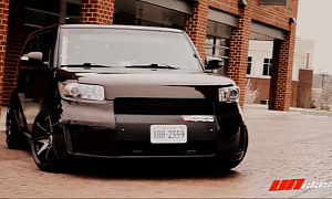 Stanced Scion xB Drops the Bass